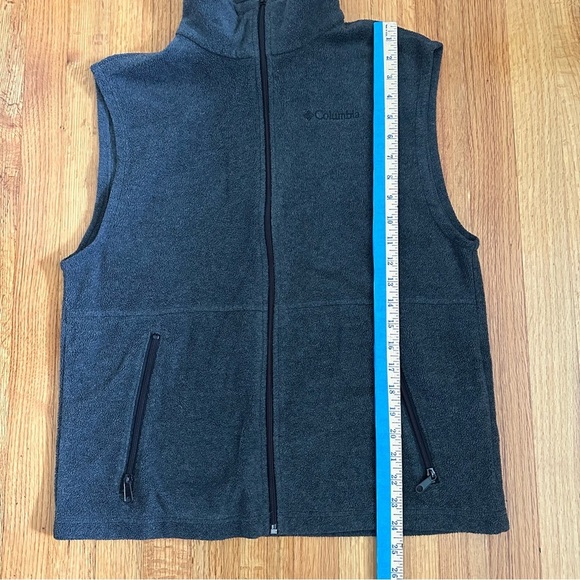 Columbia Vest Men small  Gray  Fleece Full Zip Pockets(g - Picture 7 of 10